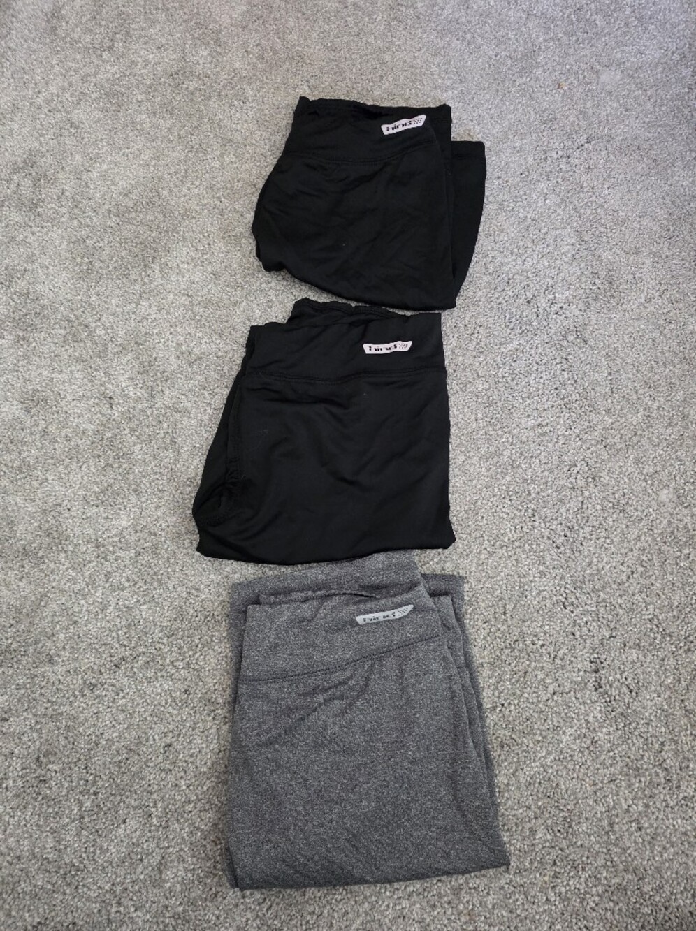 Hind 3 Pack Black and Gray Kids' Spandex Shorts